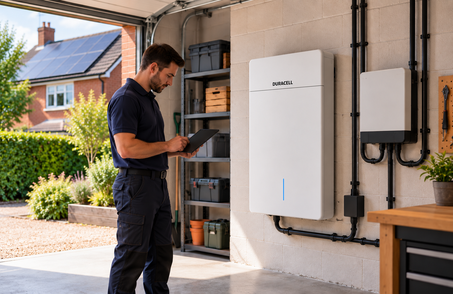 2 Solar battery storage system in a UK home